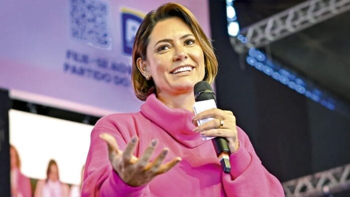 Michelle Bolsonaro (PL) é candidata ao Senado pelo DF (Foto: PL, Divulgação)