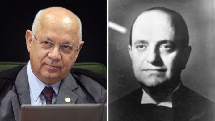 Teori Zavascki (à esquerda) e Luiz Gallotti (à direita) foram os únicos ministros do STF nascidos em SC (Fotos: Carlos Humberto, STF / Arquivo STF)