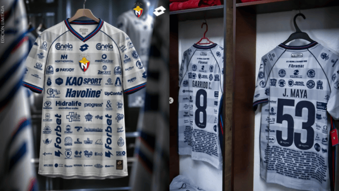 Tradicional clube sul-americano apresenta camisa com 148 patrocínios como alternativa à crise financeira