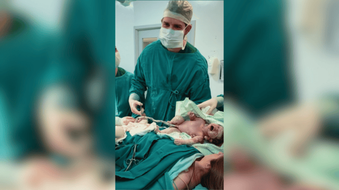 "Emoção indescritível": Médico faz parto da própria filha e relata misto de medo e alívio em SC