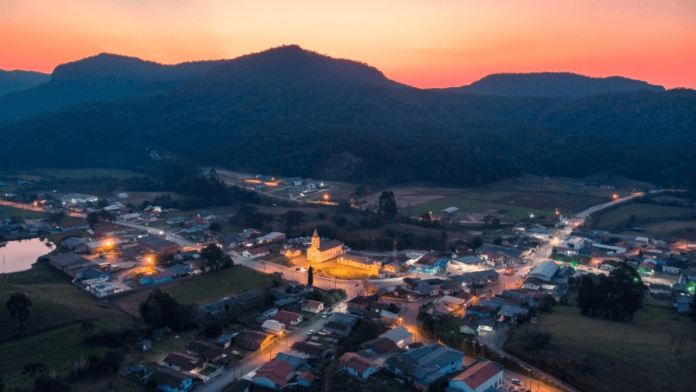 vista aérea da cidade de Rio Rufino