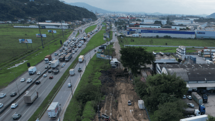 Trecho movimentado da BR-101 em Itajaí terá saída interditada por 90 dias para obras e motoristas terão que usar outro acesso