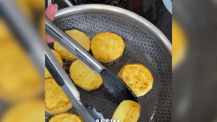 Batatas na frigideira