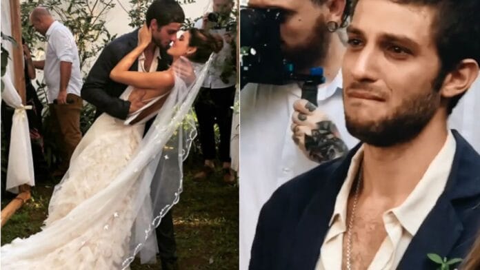 Casal casou no jardim da residência em 2019