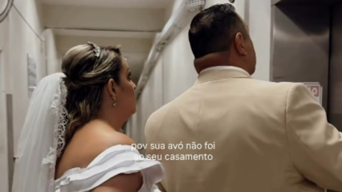 No dia do casamento, noiva visita a avó que não podia ir à cerimônia por estar internada em hospital: "Momento lindo e emocionante"