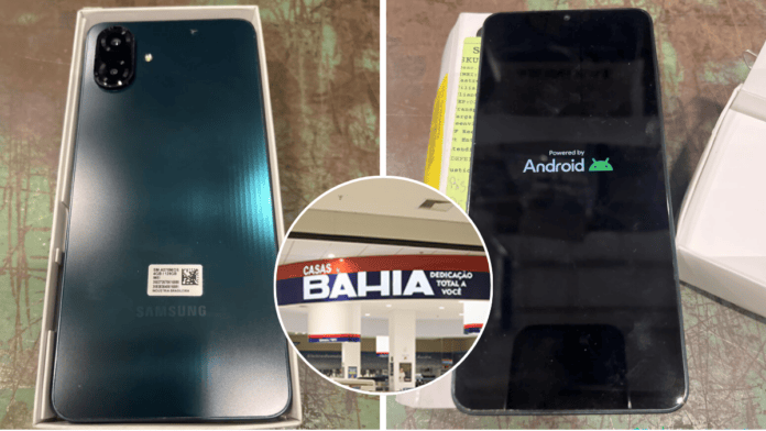 Celular da Samsung é um dos destaques do Leilão da Casas Bahia (Foto: Divulgação)