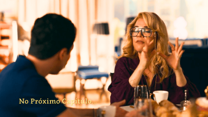cena da novela das nove da TV Globo