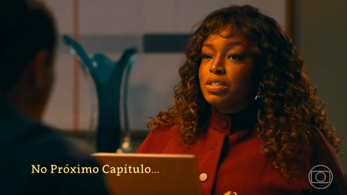 cena da novela das nove da TV Globo