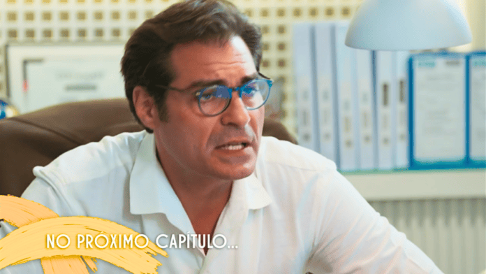 cena da novela das sete da TV Globo