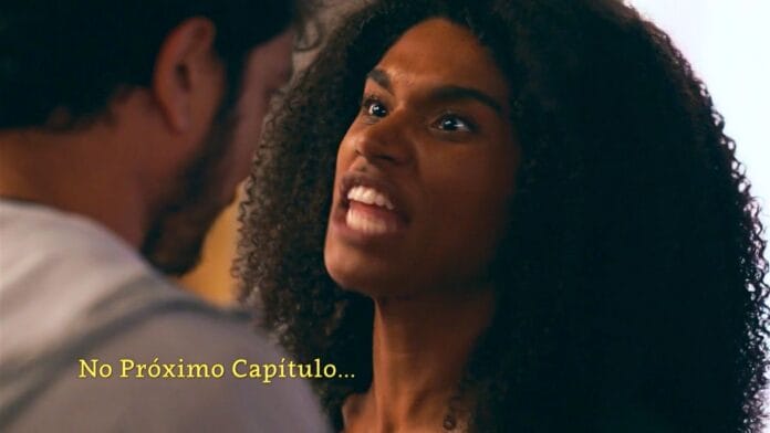 cena da novela das nove da TV Globo
