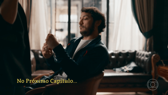 cena da novela das nove da TV Globo