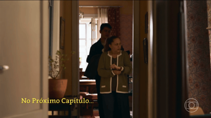 cena da novela das nove da TV Globo