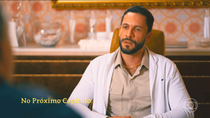 cena da novela das nove da TV Globo