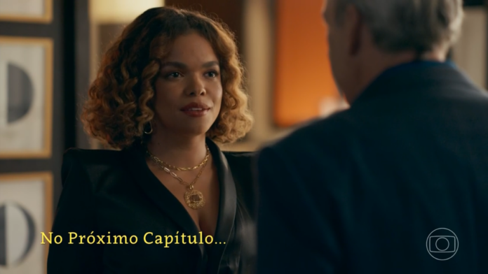 cena da novela das nove da TV Globo