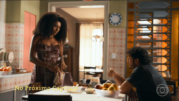 cena da novela das nove da TV Globo