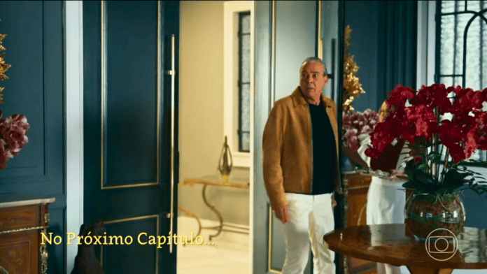cena da novela das nove da TV Globo