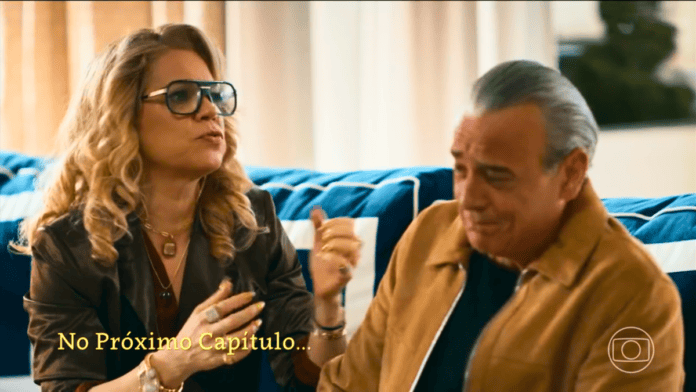 cena da novela das nove da TV Globo