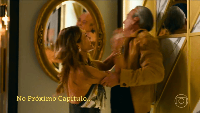 cena da novela das nove da TV Globo