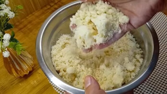 preparando a farofa, sem apertar