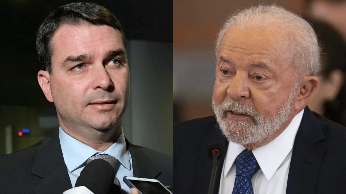 Flávio Bolsonaro (PL) aparece à frente de Lula (PT) no segundo turno nas Eleições 2026 (Foto: Arquivo NSC; Marcelo Camargo, Agência Brasil)