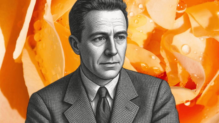 Ilustração de Albert Camus para frase