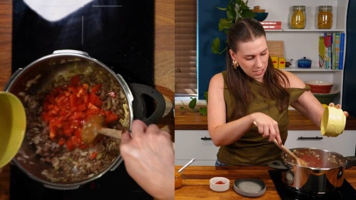 adicionar o tomate