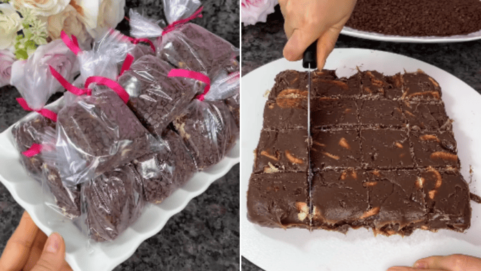 Palha italiana para vender rende 16 unidades: receita leva brigadeiro, bolacha e pode sair por R$ 5 a R$ 8 cada