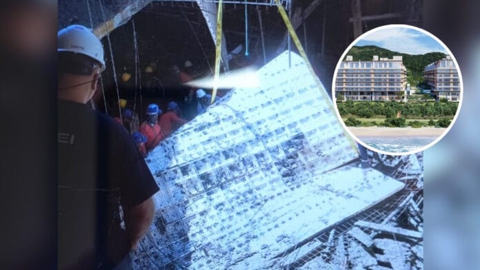 Obra onde trabalhador morreu vai abrigar residencial de luxo em terreno pé na areia em praia nobre de Florianópolis