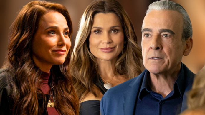 Adriana (Leticia Colin) Fábia (Flávia Alessandra) e Ulisses (Alexandre Borges) em cena de Quem Ama Cuida