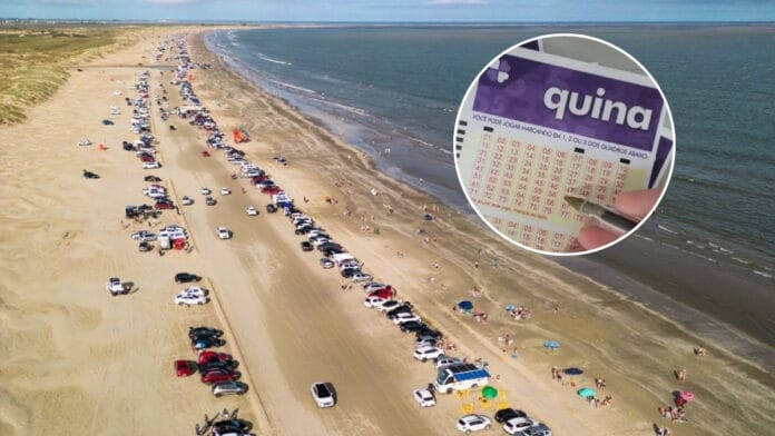 Quina 7121: aposta na cidade com maior praia do mundo acerta todos os números e leva “bolada” de R$ 545 mil