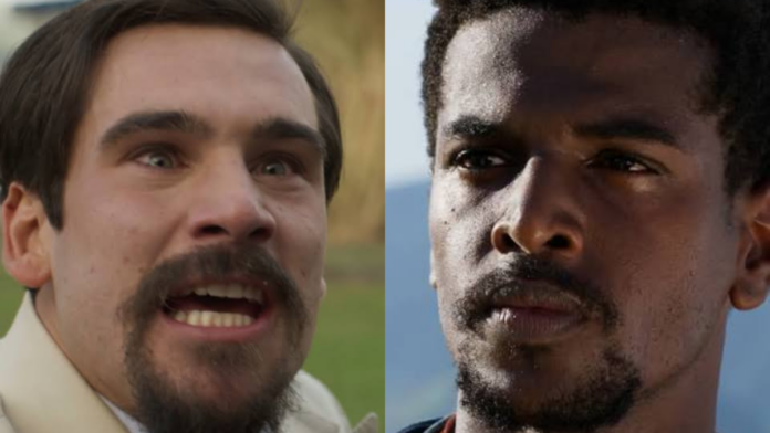 Mirinho (Nicollas Prates) e Tonho (Ronald Sotto) em A Nobreza do Amor, novela das seis da TV Globo