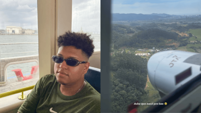 Vídeo publicado por Paulo Soares, videomaker que está em helicóptero desaparecido (Foto: Reprodução)