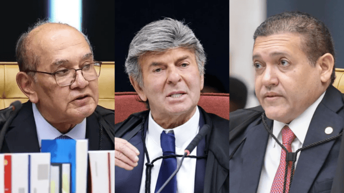 Ministros do STF também trocaram farpas na sessão do STF (Fotos: Alejandro Zambrana, STF; Rosinei Coutinho, STF; Carlos Moura, STF)
