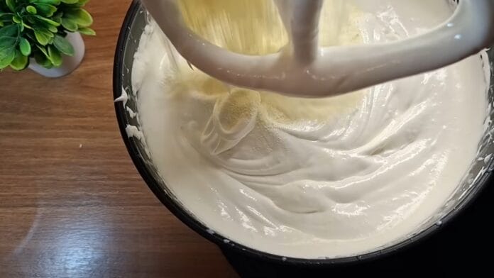preparando o creme 