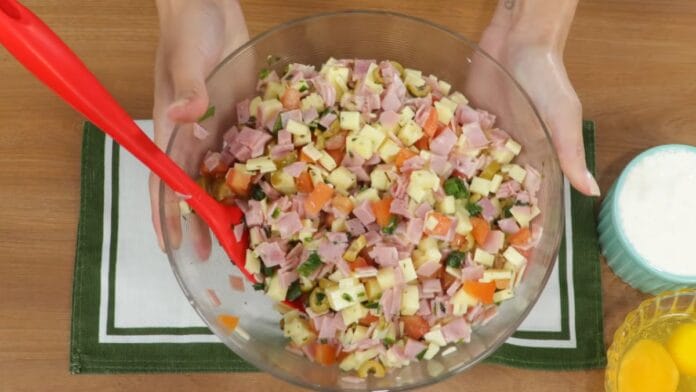Todos os ingredientes misturados
