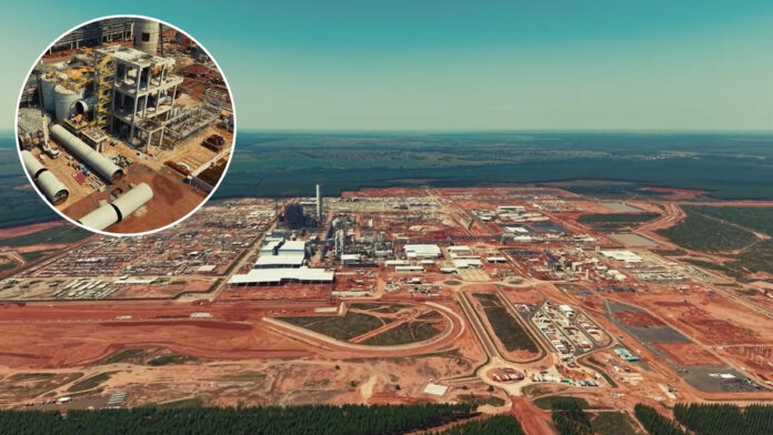 Maior fábrica de celulose do mundo já tem 81% da obra concluída em cidade no interior do Brasil com 8 mil habitantes