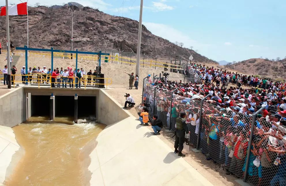 Com quase 20 quilômetros de extensão, o túnel do projeto Olmos é uma das principais estruturas de engenharia hidráulica do norte do Peru (Foto: CAF)