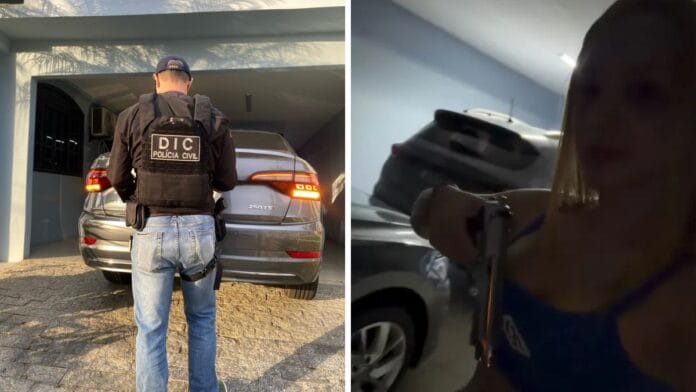 Cachorro alvo de tiro de influencer já quase perdeu olho após disparo, revela investigação em Joinville