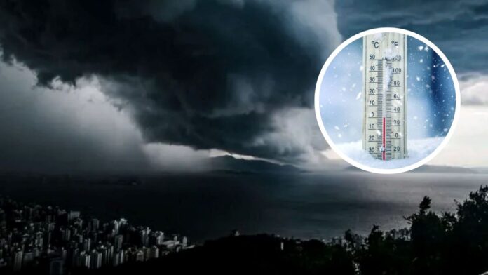 Ciclone em alto-mar derruba temperaturas com frio abaixo de 0°c e risco de geada para SC nos próximos dias