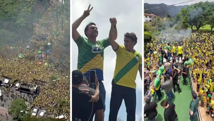 Flávio arrasta multidão em Belo Horizonte com direito a motociata às vésperas do 2º turno