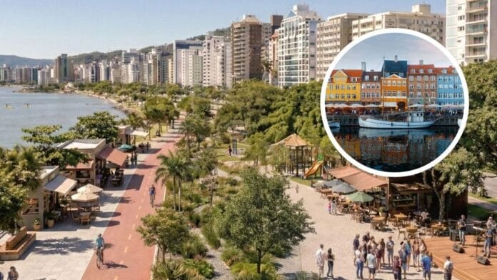 Florianópolis dá novo passo para “dinamarquização” do coração da cidade com vias arborizadas e parque climático