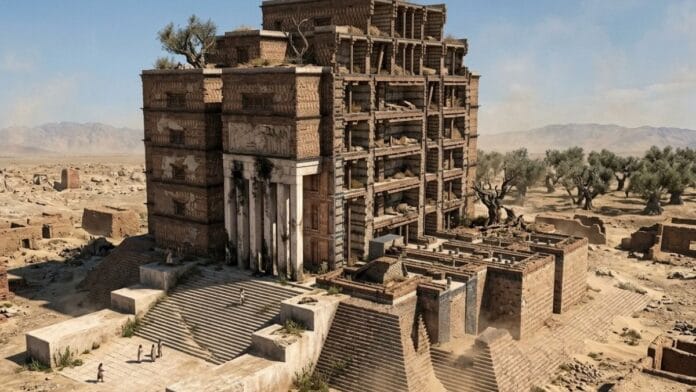 Palácio de 2.800 anos na África tinha paredes capazes de sustentar 19 andares