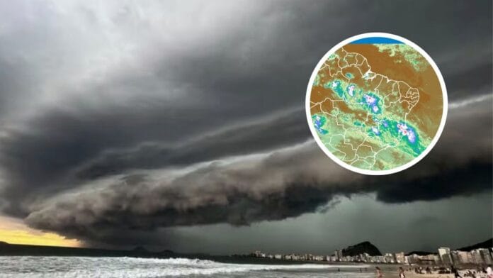 Frente fria avança e provoca chuvas severas em quatro regiões do Brasil na última semana de outubro