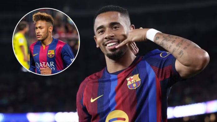 Gabriel Jesus bate marcas de Neymar e Ronaldo pelo Barcelona em início surpreendente
