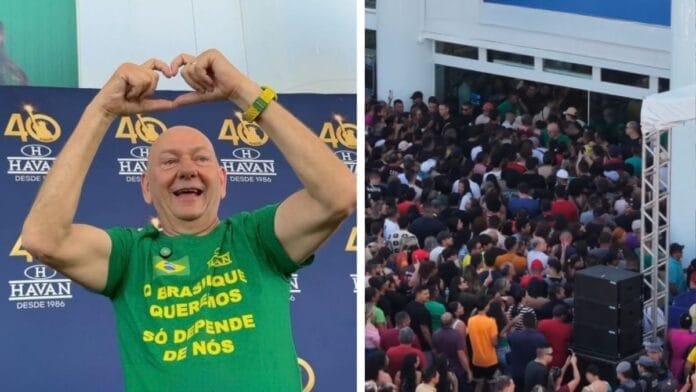 Luciano Hang arrasta multidão para inauguração da 197ª loja da Havan no Norte do Brasil