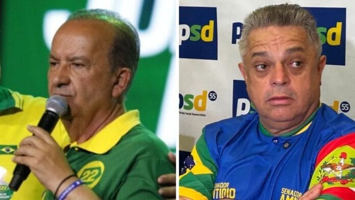 Jorginho Mello e João Rodrigues disputaram governo de SC nas Eleições 2026 (Fotos: Patrick Rodrigues, NSC Total / Arquivo NSC Total)
