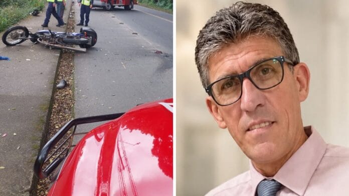 Motociclista de 63 anos morre vítima de acidente em Blumenau: “Seu exemplo vai continuar em nossos corações”