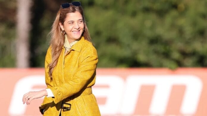 Leila Pereira é a presidente do Palmeiras (Foto: Cesar Greco, SEP)