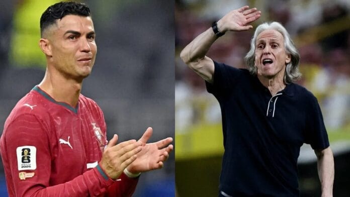 Cristiano Ronaldo e Jorge Jesus tiveram atrito que tirou astro da concentração (Foto: REUTERS / REUTERS, Hamad I Mohammed)