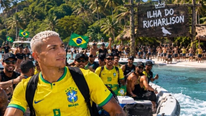 Richarlison ironiza saída de Flávio Bolsonaro do país e Neymar reage: “Seu moleque”